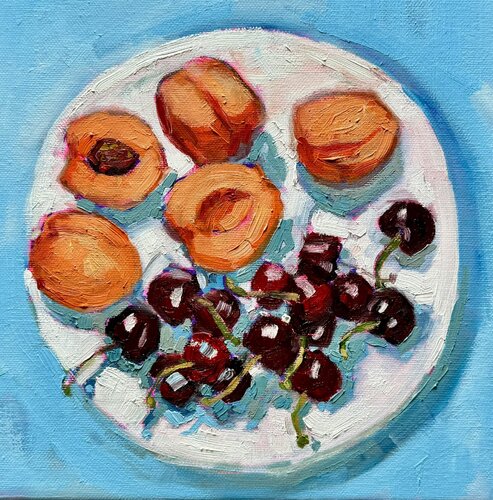 Summer breakfast by Ekaterina Dutkevich, Painting for Sale on Singulart