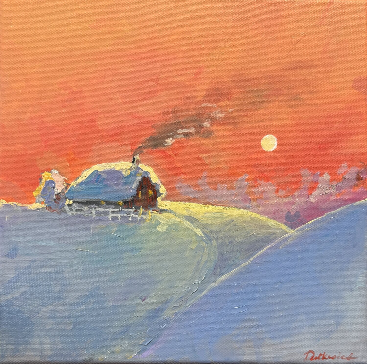 Winter sunset Ekaterina Dutkevich