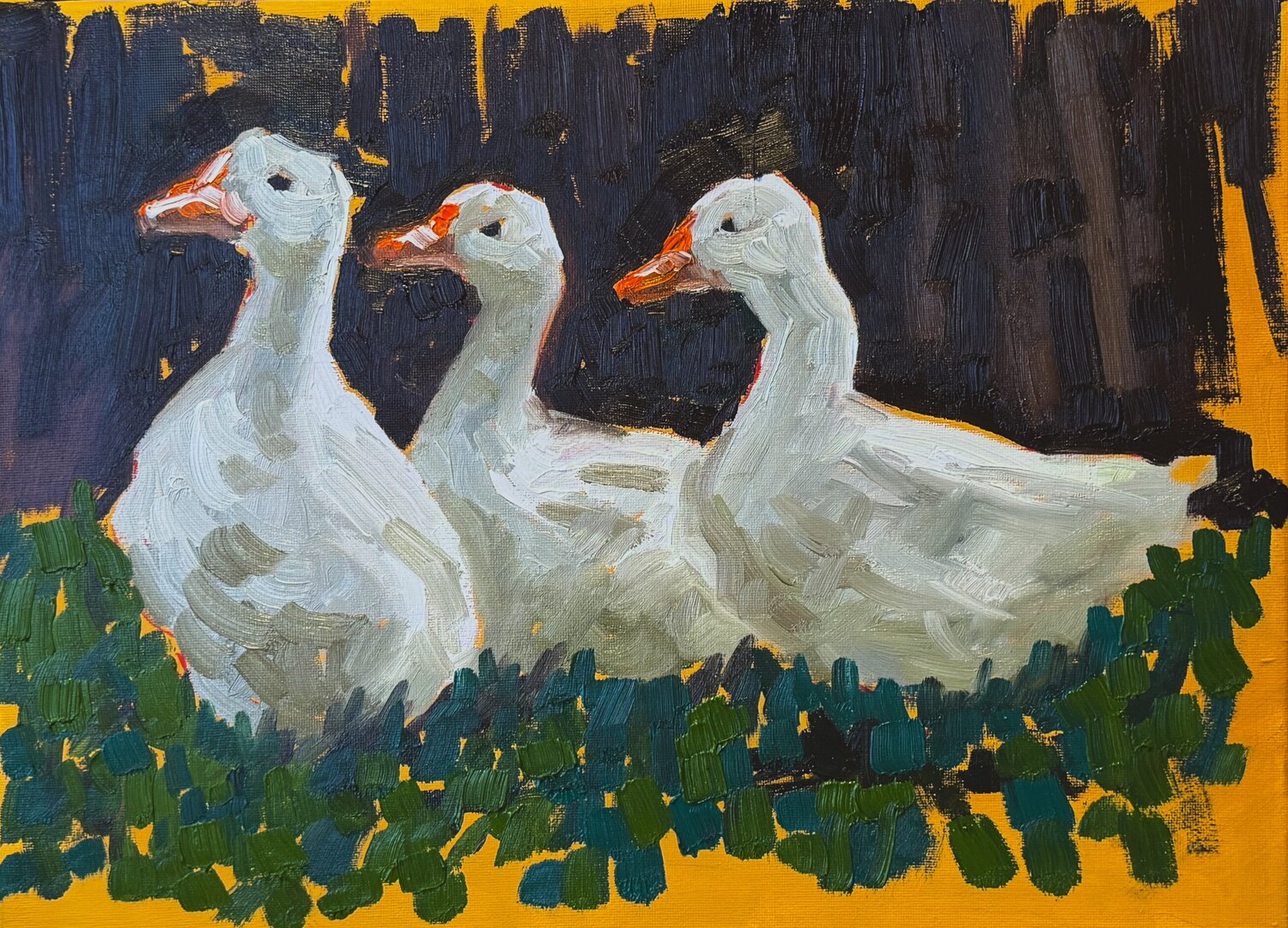 Ducks on a walk Ekaterina Dutkevich