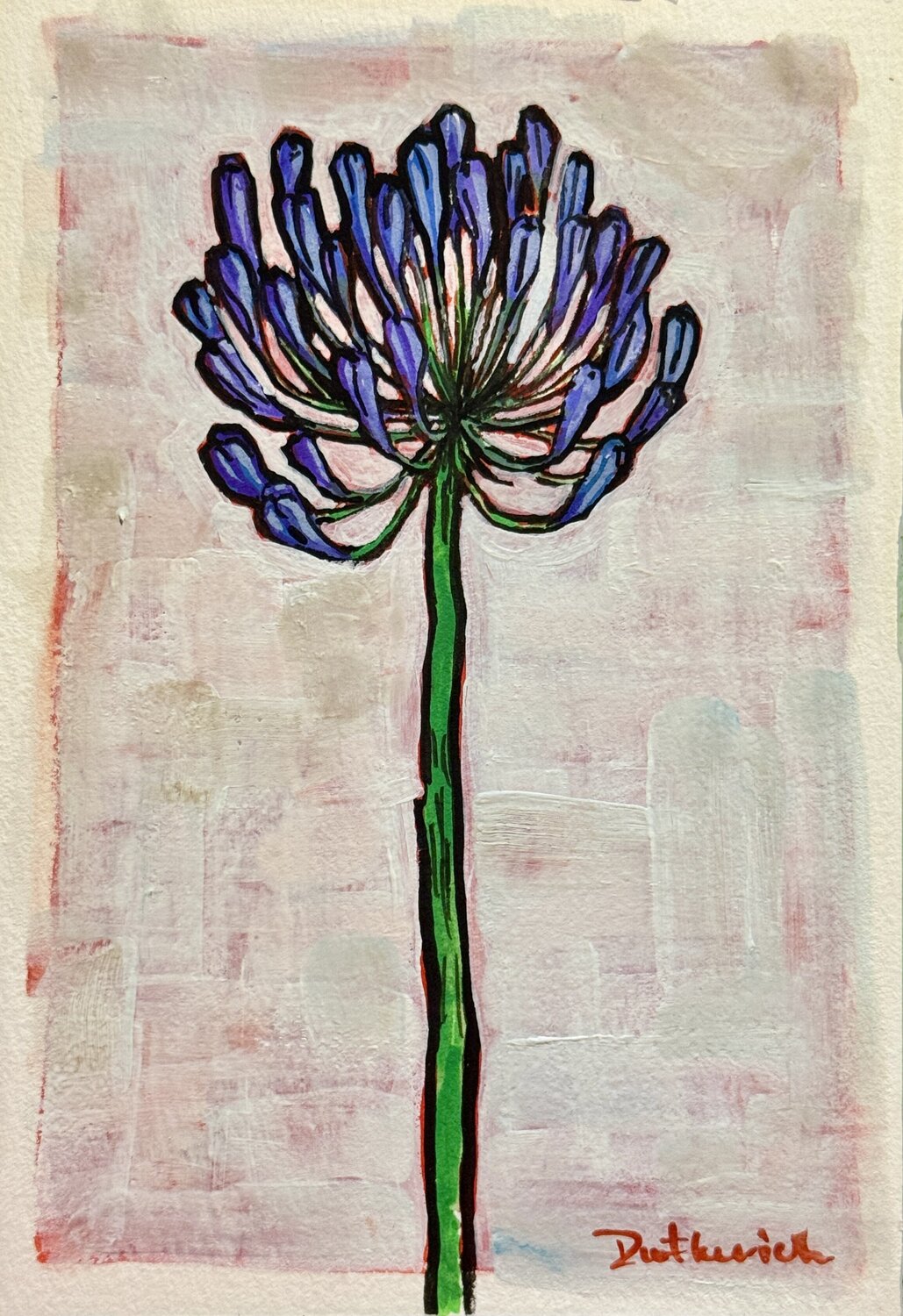 Botanical miniature Ekaterina Dutkevich