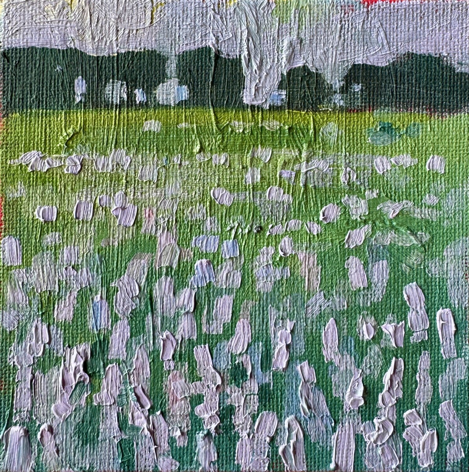 Blooming field Ekaterina Dutkevich Peinture originale à vendre