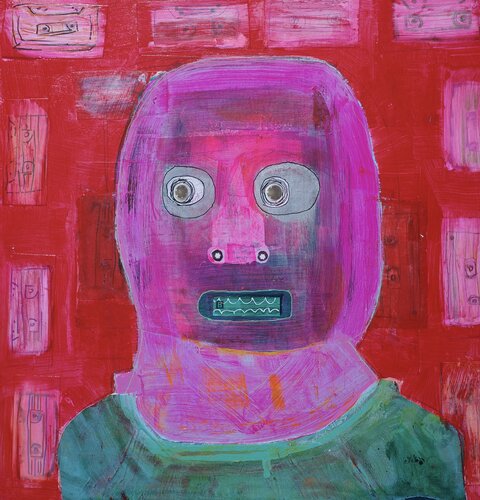 Tete de Cassette di steven kolenik, Pittura in vendita su Singulart