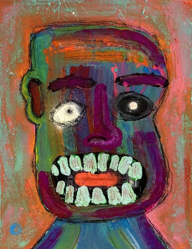 White Number One di steven kolenik, Pittura in vendita su Singulart