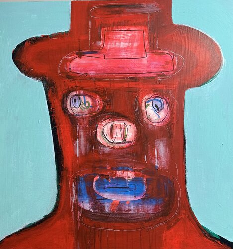 There are Pigmen in the Trees di steven kolenik, Pittura in vendita su Singulart