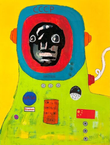 Hey, They Found Dave Bowman! von steven kolenik, Malerei kaufen auf Singulart