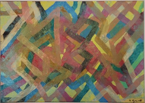 Rhythmus und Fragmente van Christian Grzimek, Schilderij te koop op Singulart