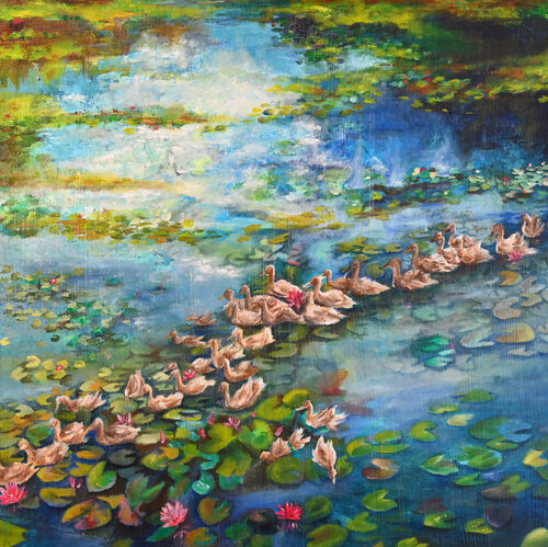Lotus Saga de Riya Francis, Pintura a la venta en Singulart