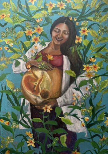 The Vessel of Life van Riya Francis, Schilderij te koop op Singulart