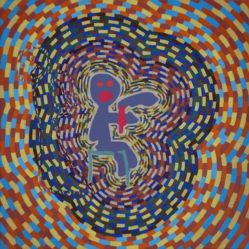 The scream (version 2) by Robert Loecker, Painting for Sale on Singulart