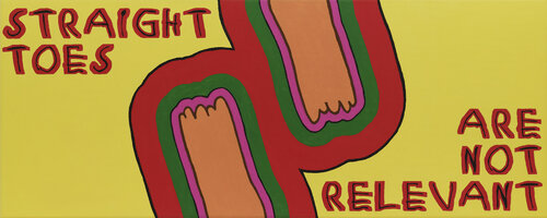 Straight toes are not relevant by Robert Loecker, Painting for Sale on Singulart
