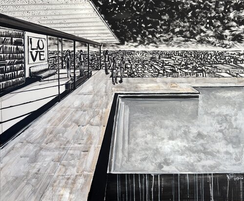 Stahl House de Bianca Fels, Pintura a la venta en Singulart