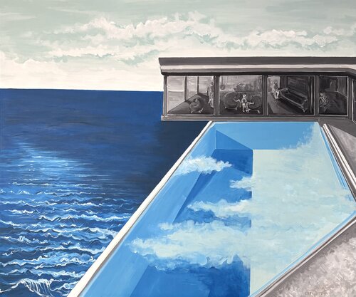 Seaside House von Bianca Fels, Malerei kaufen auf Singulart
