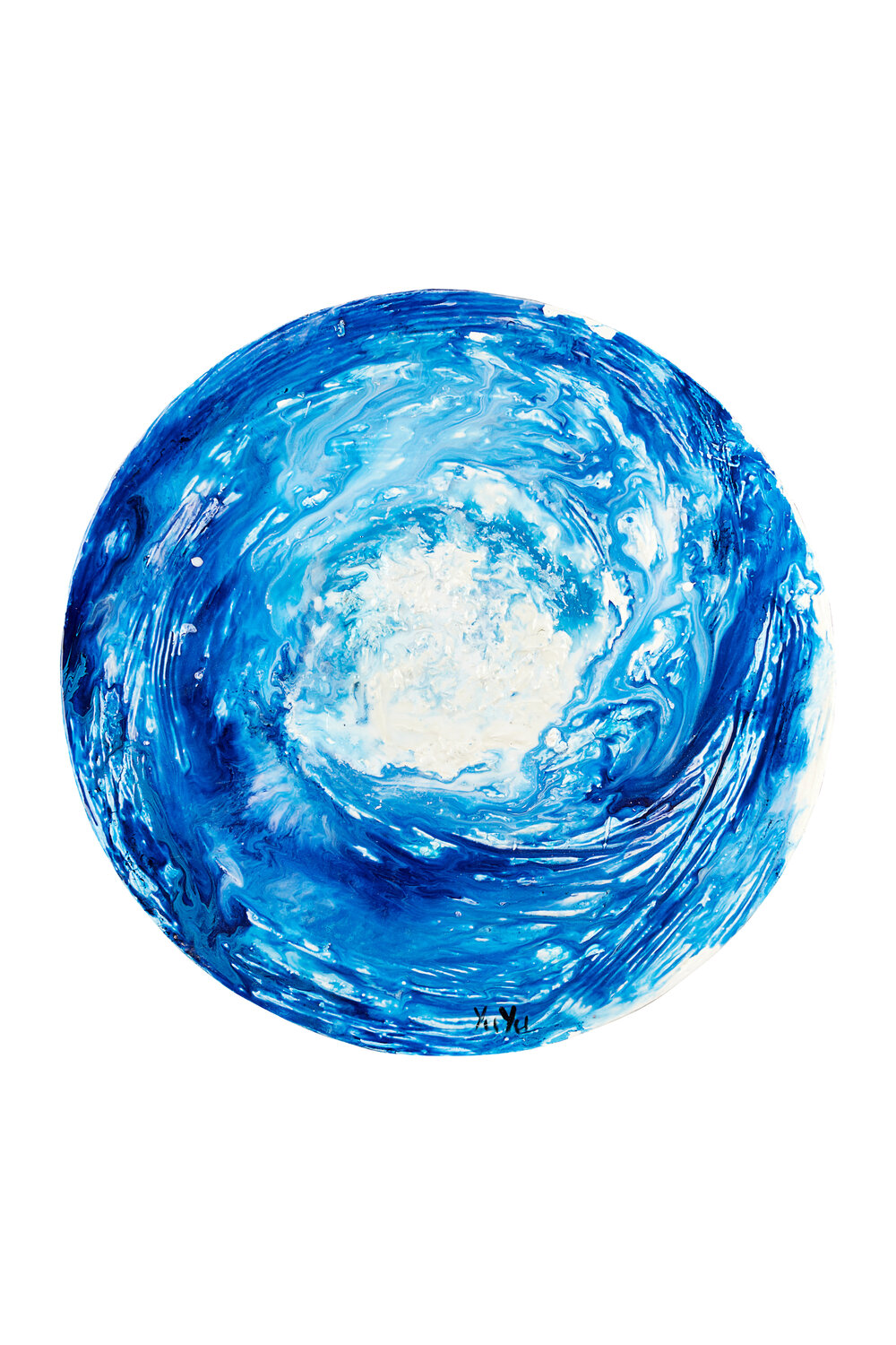 Waves of Emotion: Grace Amidst Turbulence Yulia Yunik Originalgemälde zu verkaufen