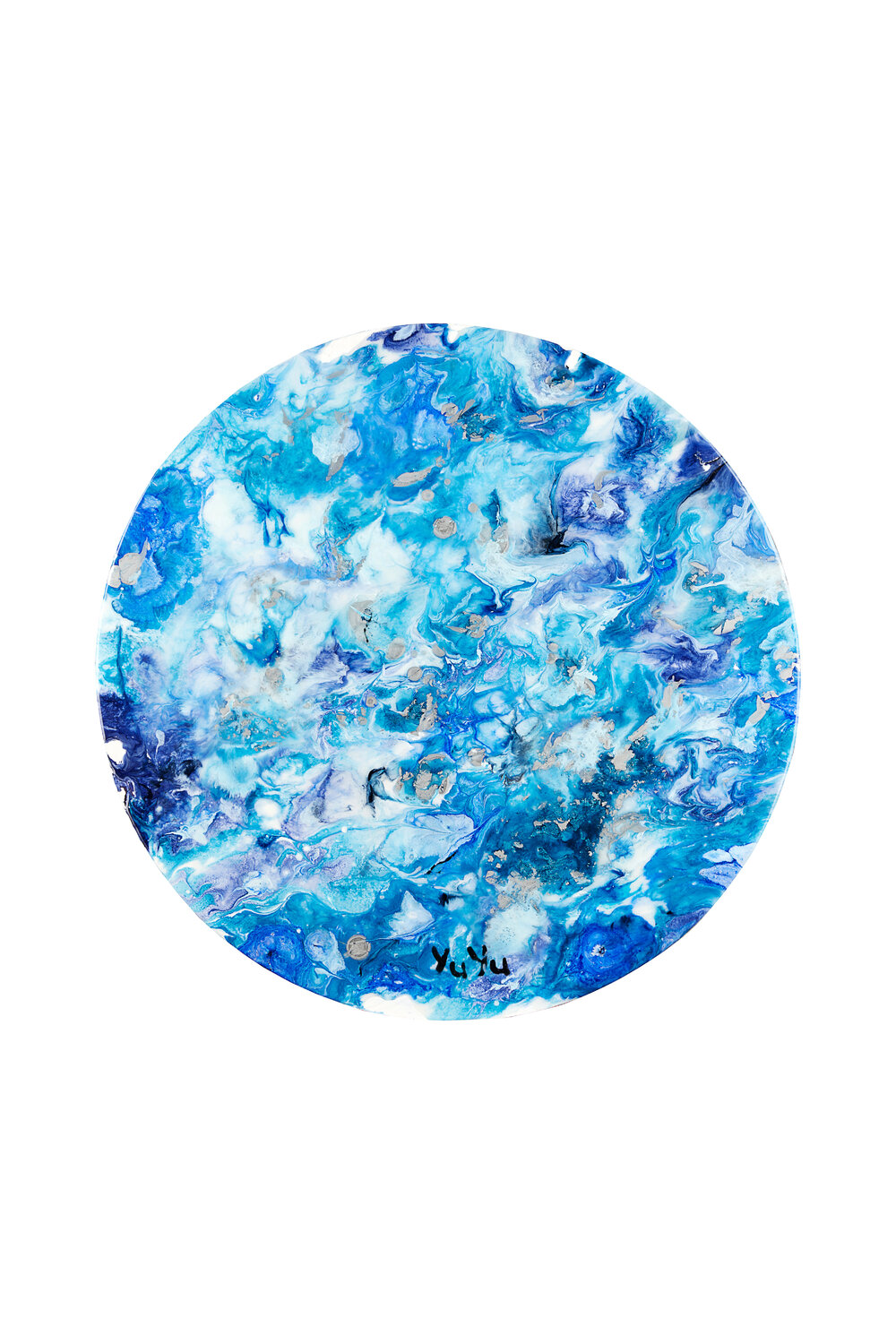 Harmony Beneath: Woman of the Deep Yulia Yunik Originalgemälde zu verkaufen