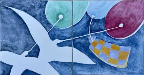 Ballons. by Charlotte Franchisey, Work on Paper for Sale on Singulart