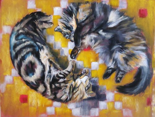 Mary and Percy di Elza Slo, Pittura in vendita su Singulart