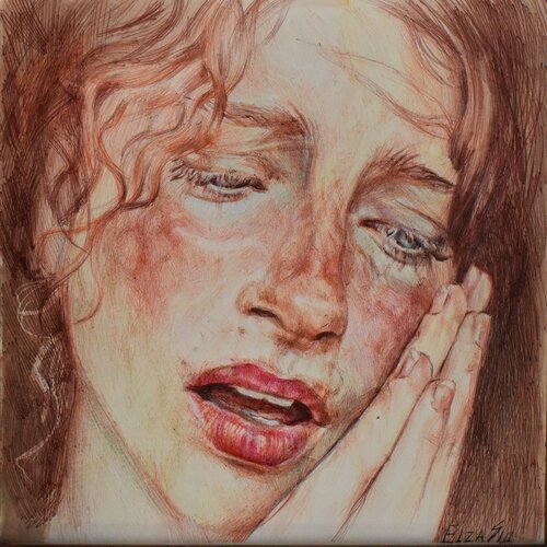 Weltschmerz van Elza Slo, Tekening te koop op Singulart