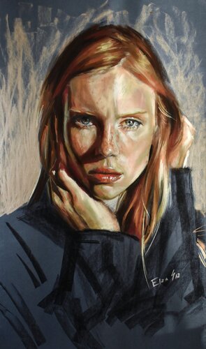 Poise par Elza Slo, Peinture en vente sur Singulart