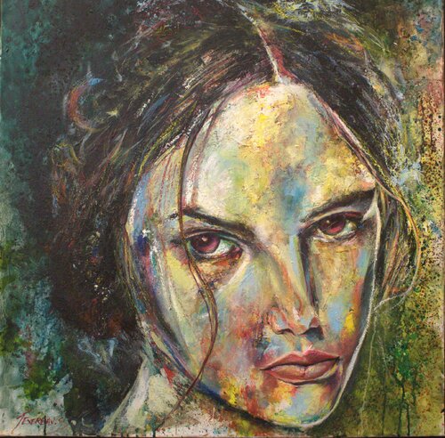 Portrait de femme von Stephane Texereau, Malerei kaufen auf Singulart