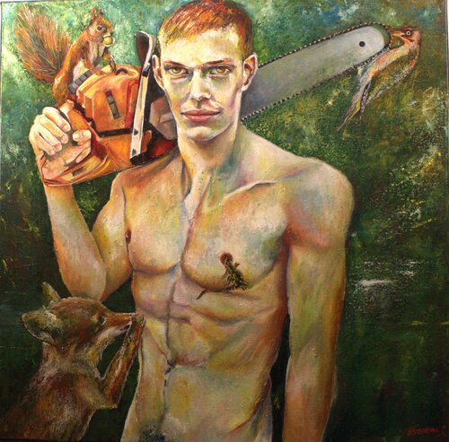 D'arbres tu ne couperas pas by Stephane Texereau, Painting for Sale on Singulart