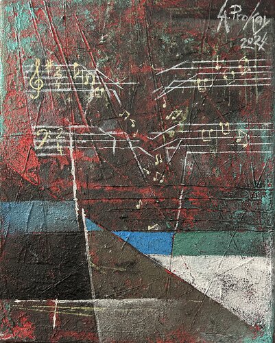 MUSICAL ABSTRACTION von Gabriella Prokai, Malerei kaufen auf Singulart