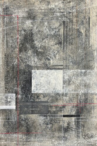 THE ECHO OF GEOMETRY 9 van Gabriella Prokai, Schilderij te koop op Singulart