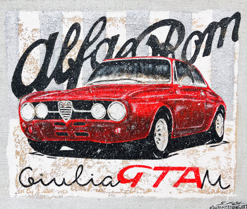 GTAm Rosso by Stefano Berardino, 회화 for Sale on Singulart
