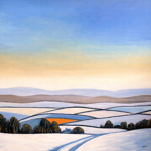Campos nevados al amanecer by JUAN MANUEL SANCHEZ RODRIGUEZ, 絵画 for Sale on Singulart