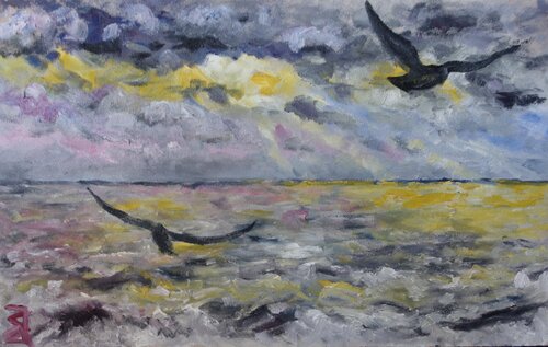 Himmel und Meer von Sven Janotta, Malerei kaufen auf Singulart