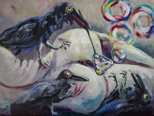 Fürze by Sven Janotta, Painting for Sale on Singulart