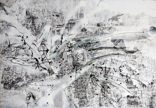 Wo ist der Ausweg? di Jürgen Wagner, Pittura in vendita su Singulart