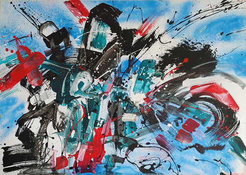 wilder Tanz par Jürgen Wagner, Peinture en vente sur Singulart