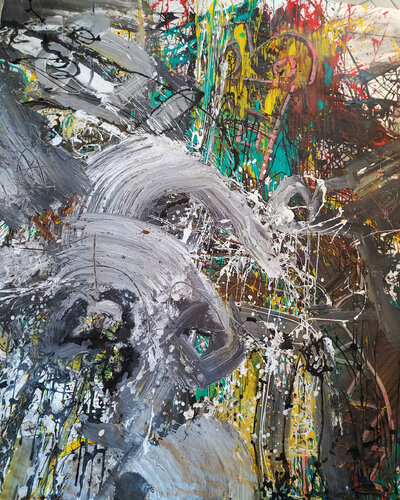 Performance Goetheinstitut Rotterdam de Jürgen Wagner, Pintura a la venta en Singulart