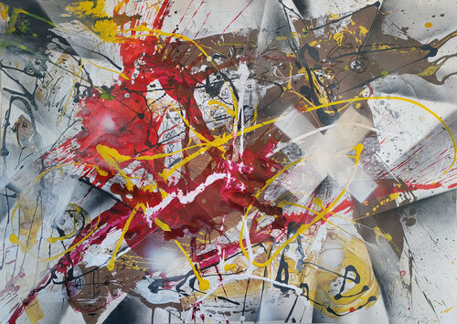 Übermalung van Jürgen Wagner, Schilderij te koop op Singulart