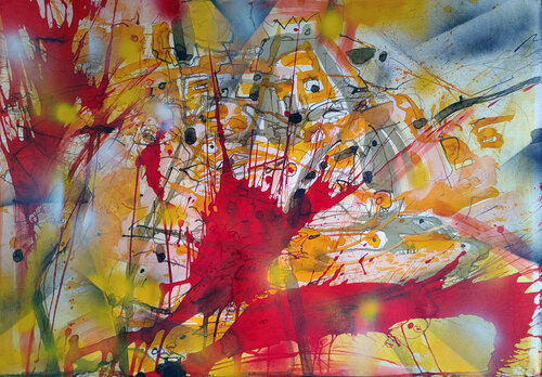 Der König wurde übermalt by Jürgen Wagner, Painting for Sale on Singulart