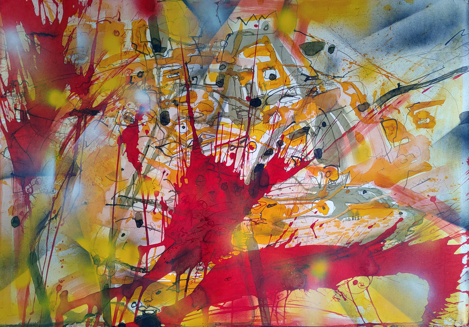 Der König wurde übermalt Jürgen Wagner Original painting for sale