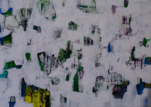 White Abstraction 2 by Junichi Oboshi, 회화 for Sale on Singulart
