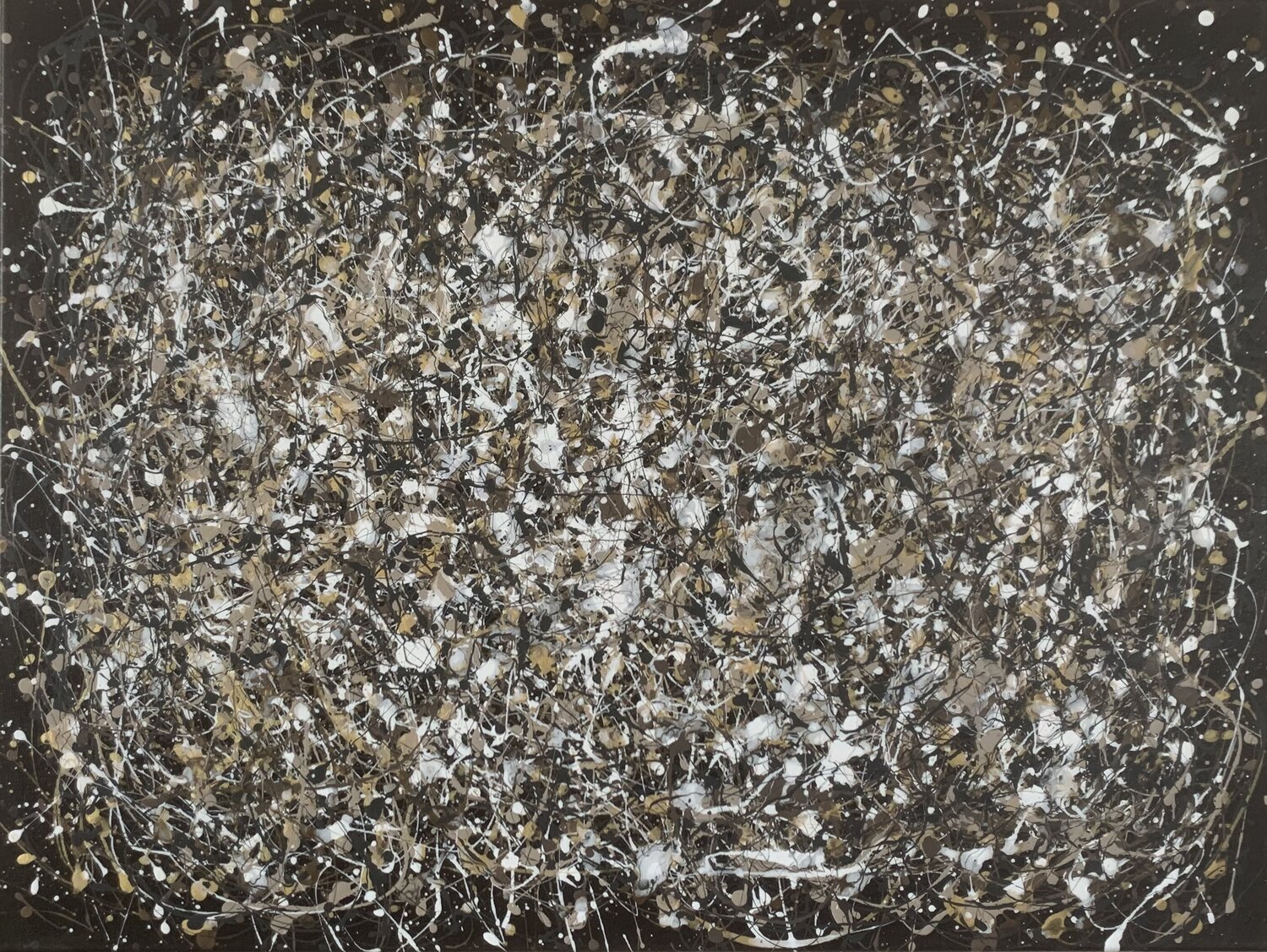 White and beige on brown Maria Makarova