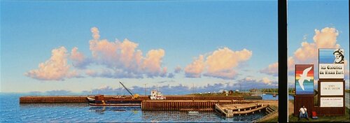 Départ vers nul port. (diptyque) von Colin Chabot, Malerei kaufen auf Singulart