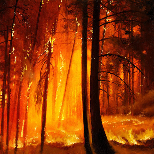 Burning Nature by René Büttner, 絵画 for Sale on Singulart