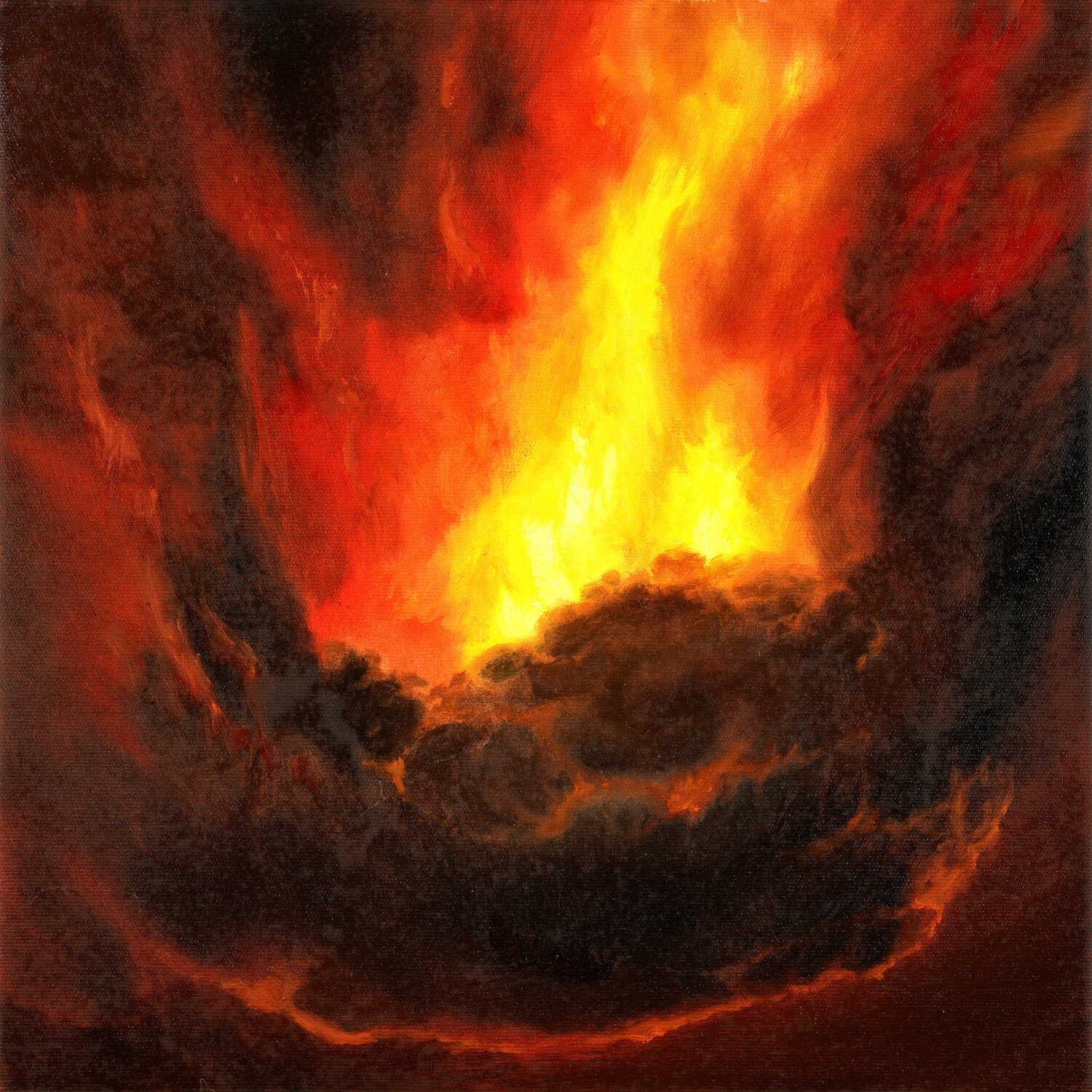 Cloud on Fire René Büttner Original painting for sale