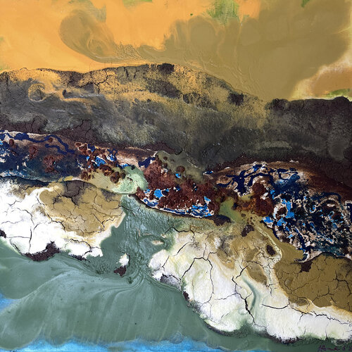 Okawango di Angela Sommer, Pittura in vendita su Singulart