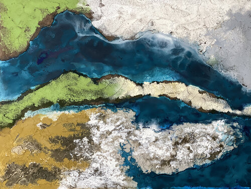 Donaudelta di Angela Sommer, Pittura in vendita su Singulart