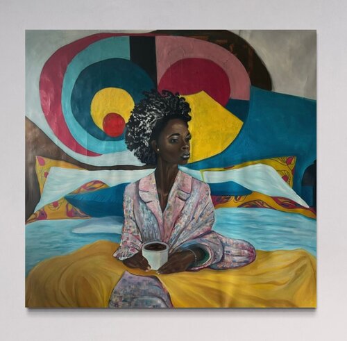 Morning Contemplation van Mentwab Easwaran, Schilderij te koop op Singulart
