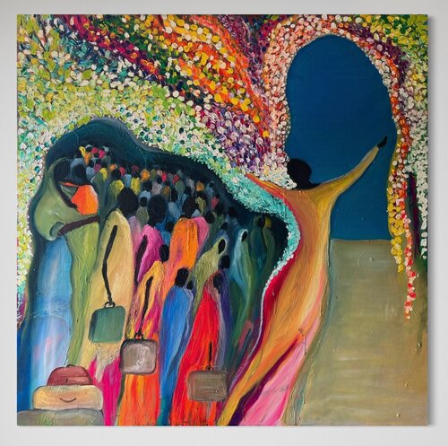 The Path of Patience de Mentwab Easwaran, Pintura a la venta en Singulart