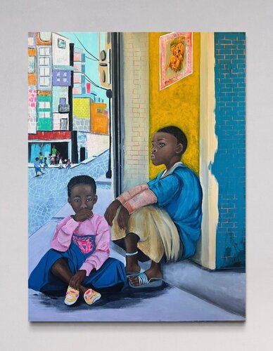 When We Were Young di Mentwab Easwaran, Pittura in vendita su Singulart