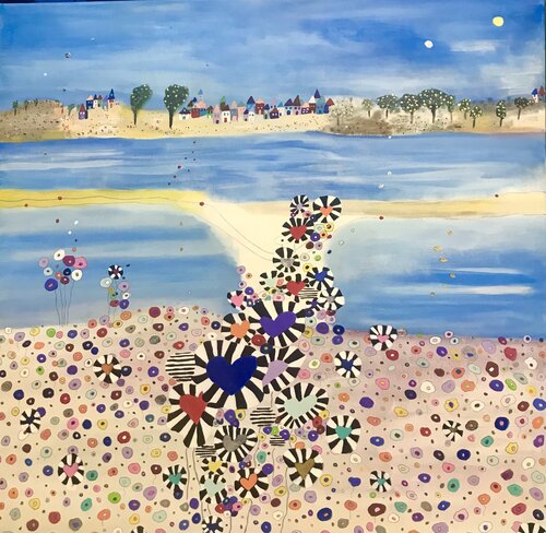 Gegengewicht zur Schwarzmalerei von Julia Schmidtke, Malerei kaufen auf Singulart