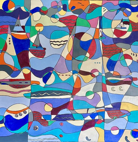 Gezeiten von Julia Schmidtke, Malerei kaufen auf Singulart