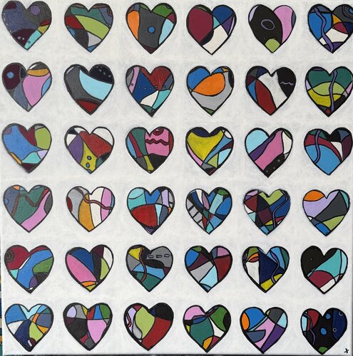 Heartbeat in Color von Julia Schmidtke, Malerei kaufen auf Singulart