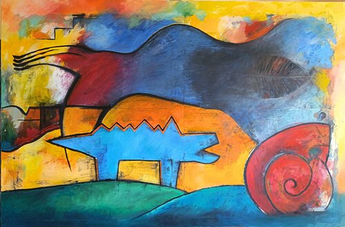 Amazzonia in fiamme van antonio marini, Schilderij te koop op Singulart